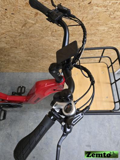 Elektro Dreirad Zemto-Revom Trike T2, 720 WH, Nabenmotor, dicke Reifen rot